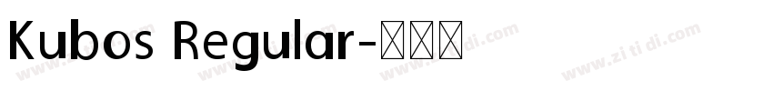 Kubos Regular字体转换